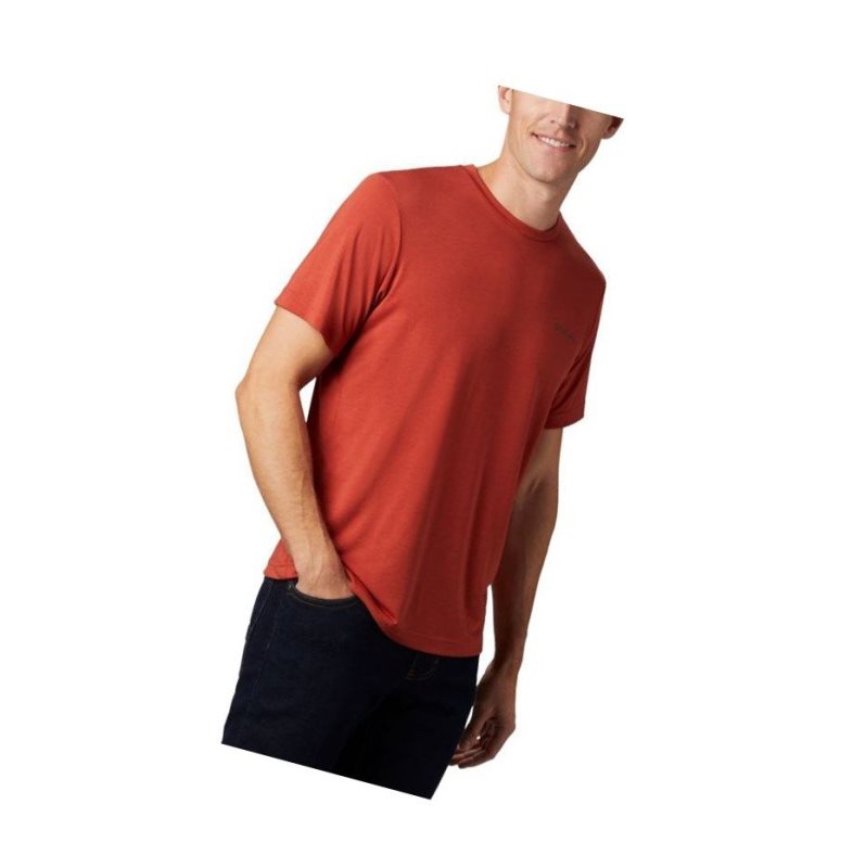 Columbia Maxtrail Logo Tişört Erkek Kırmızı | 32498-NUOS