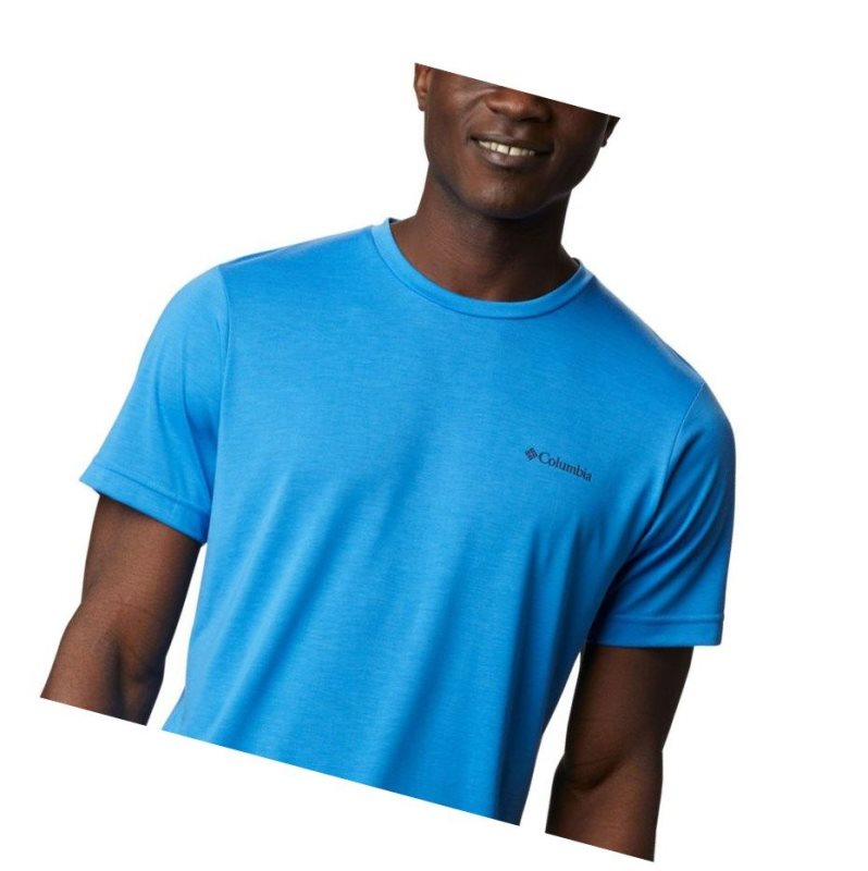 Columbia Maxtrail Logo Tişört Erkek Mavi Mavi | 28450-ZTVE