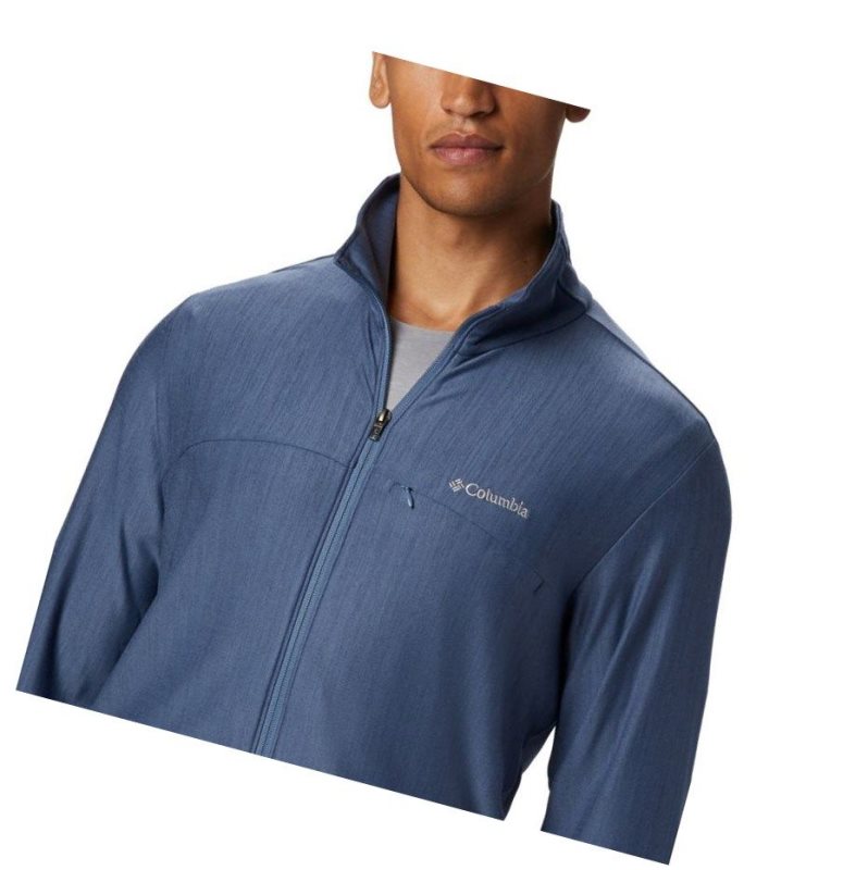 Columbia Maxtrail Midlayer Fleece Mont Erkek Mavi | 52180-HQKB