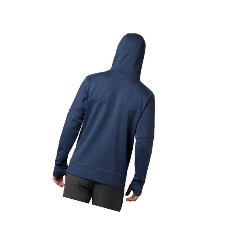 Columbia Maxtrail Midlayer Kapşonlu Erkek Koyu Mavi | 63147-APHU