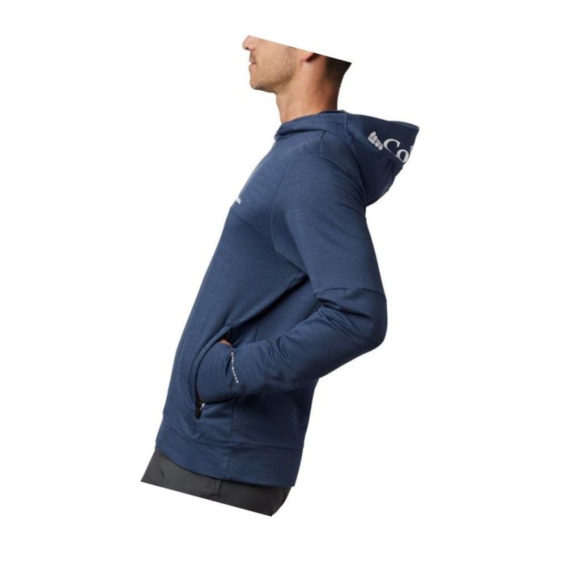 Columbia Maxtrail Midlayer Kapşonlu Erkek Koyu Mavi | 63147-APHU
