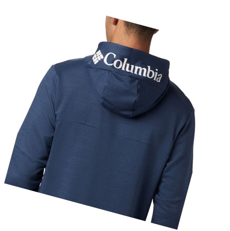 Columbia Maxtrail Midlayer Kapşonlu Erkek Koyu Mavi | 63147-APHU