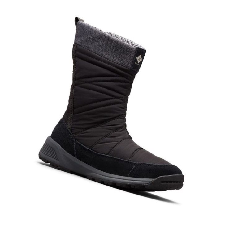Columbia Meadows Slip-On Omni-Heat 3D Bot Kadın Siyah Koyu Gri | 10865-TADS
