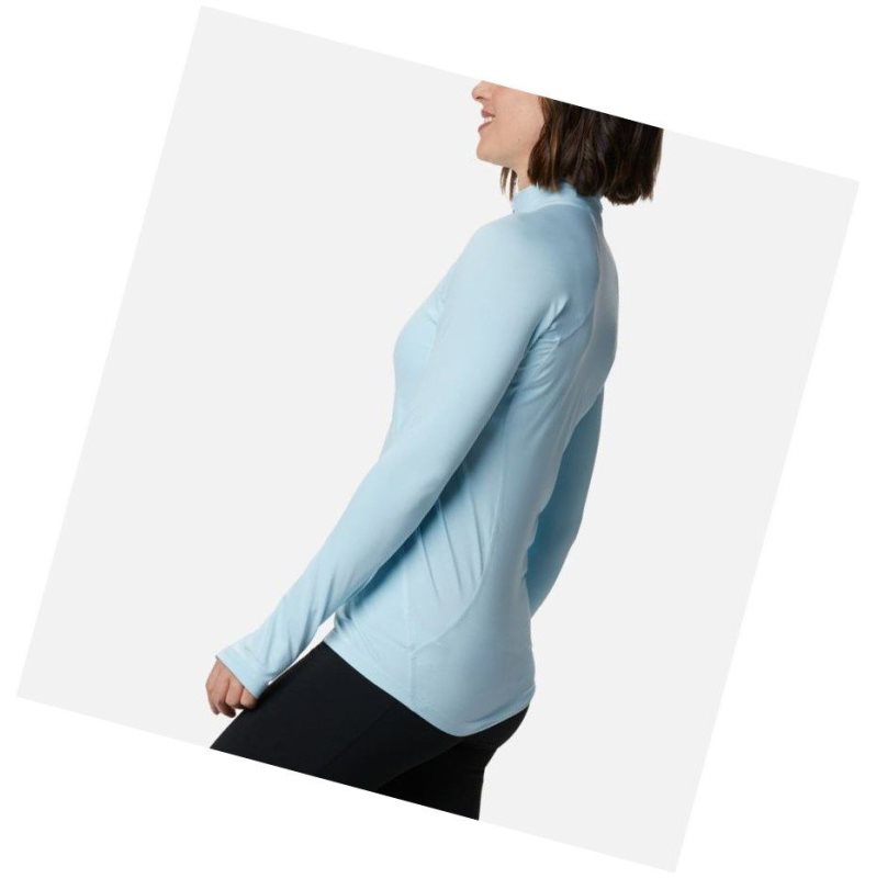 Columbia Midweight Stretch Baselayer Long Sleeve Half Zip Sweatshirt Kadın Mavi | 70651-HLFU
