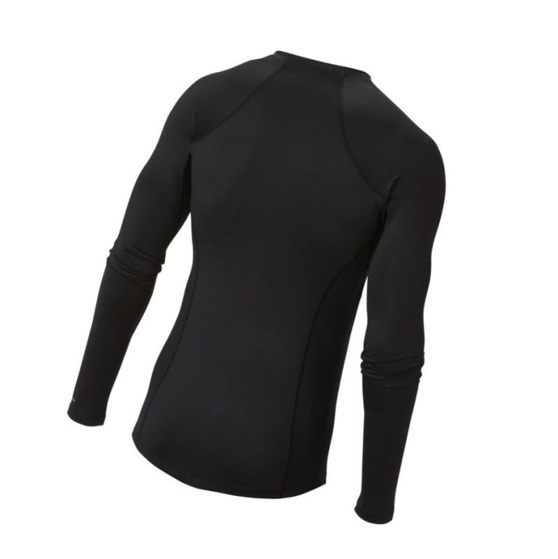 Columbia Midweight Stretch Baselayer Long Sleeve Tall Sweatshirt Erkek Siyah | 51384-PXUS