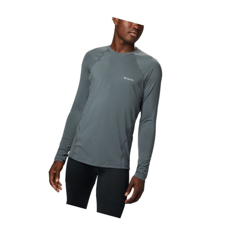 Columbia Midweight Stretch Baselayer Long Sleeve Tall Sweatshirt Erkek Koyu Gri | 86715-SYTX