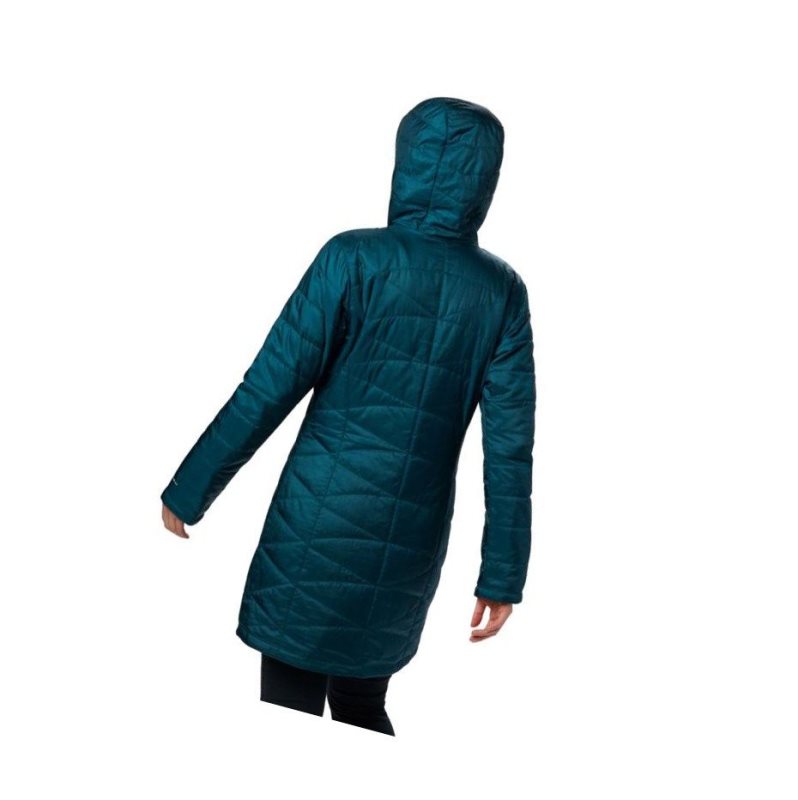 Columbia Mighty Lite Hooded Mont Kadın Mavi | 51027-QEGA