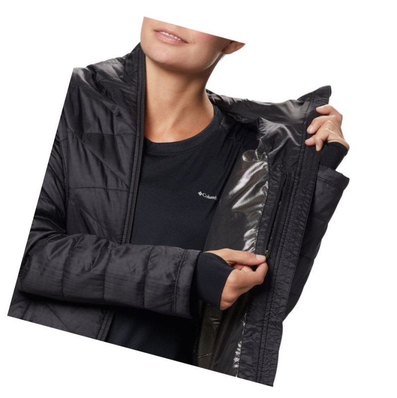 Columbia Mighty Lite Hooded Mont Kadın Siyah | 17069-HXDC