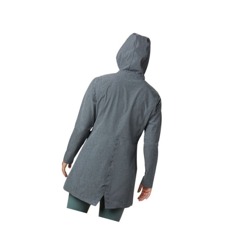 Columbia Miller Peak Long Softshell Mont Kadın Siyah | 79628-AFWE