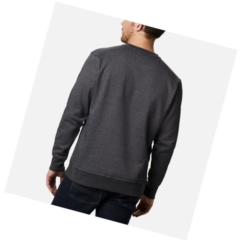 Columbia Minam River Crew Sweatshirt Erkek Siyah | 30182-ONPU