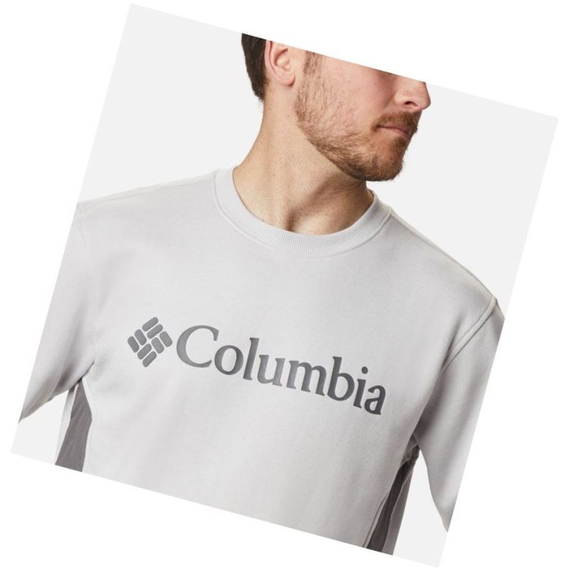 Columbia Minam River Crew Sweatshirt Erkek Gri | 01895-ACRK