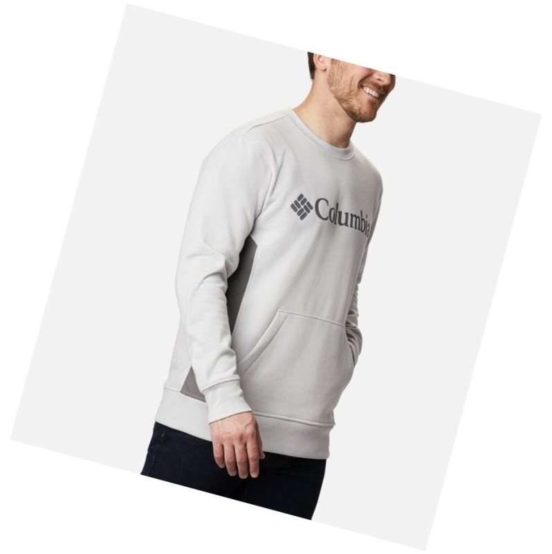 Columbia Minam River Crew Sweatshirt Erkek Gri | 01895-ACRK