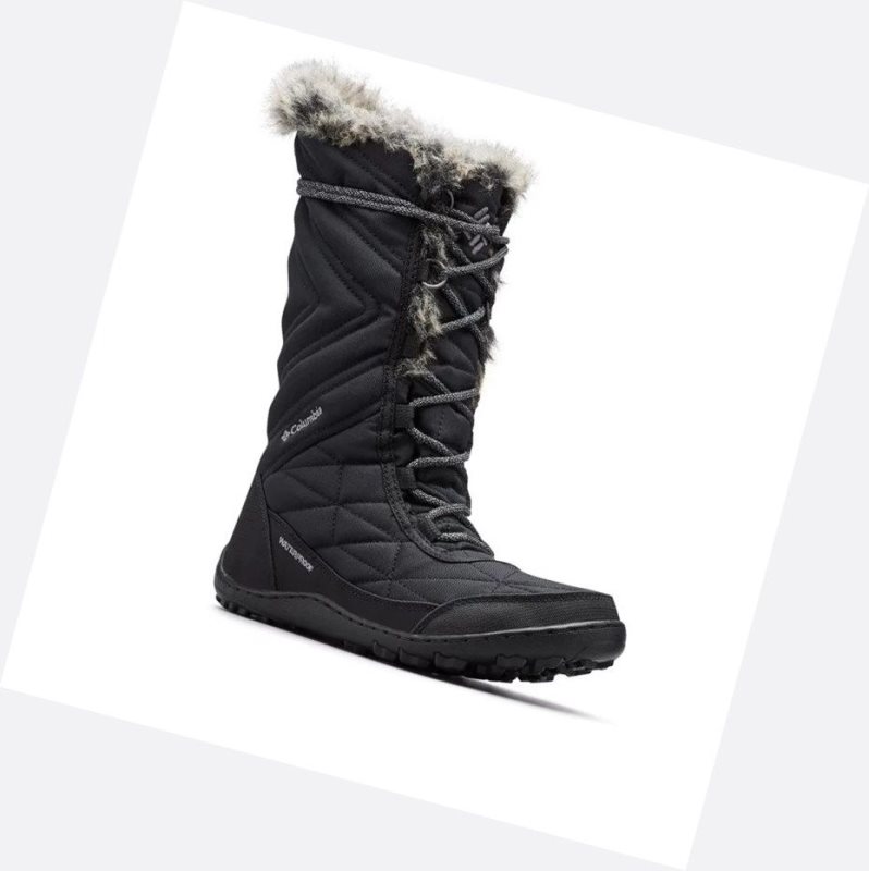 Columbia Minx Mid III Kışlık Bot Kadın Siyah Gri | 10523-UMGK