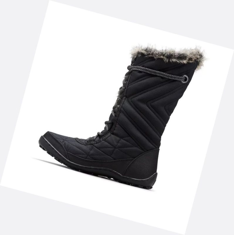 Columbia Minx Mid III Kışlık Bot Kadın Siyah Gri | 10523-UMGK