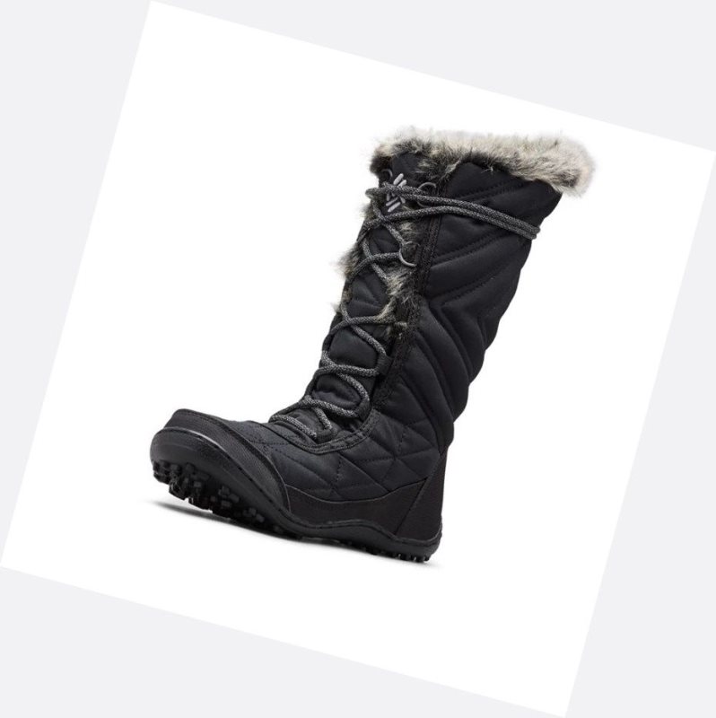 Columbia Minx Mid III Kışlık Bot Kadın Siyah Gri | 10523-UMGK
