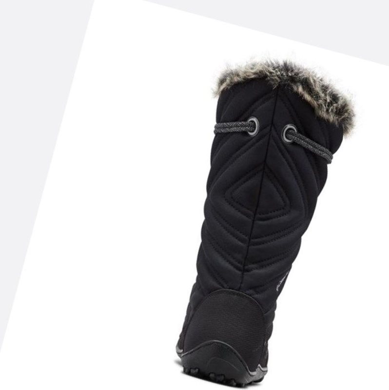 Columbia Minx Mid III Kışlık Bot Kadın Siyah Gri | 10523-UMGK