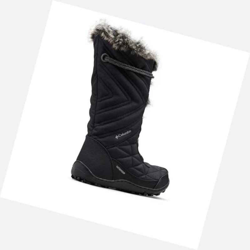 Columbia Minx Mid III Kışlık Bot Kadın Siyah Gri | 10523-UMGK