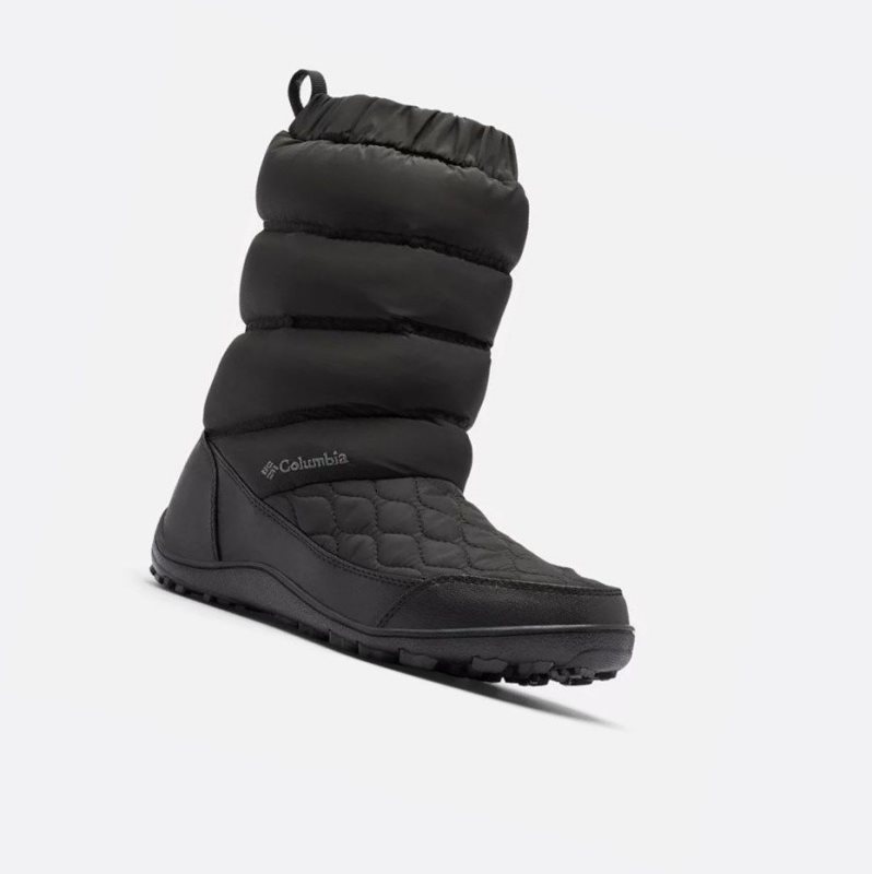 Columbia Minx Slip IV Kışlık Bot Kadın Siyah Koyu Gri | 48302-XZQO