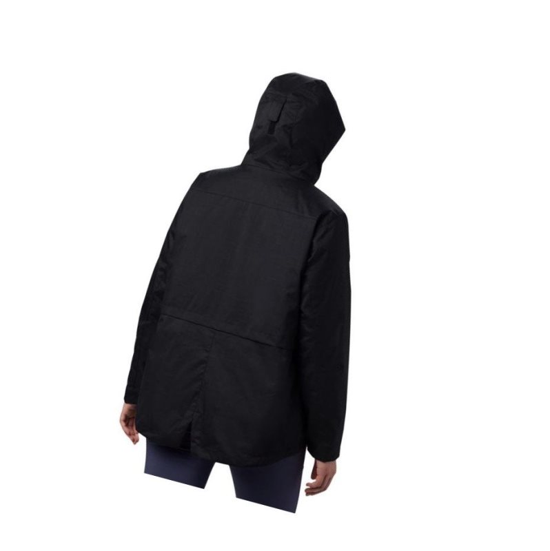 Columbia Mount Erie Interchange Plus Size Mont Kadın Siyah | 43826-PZKT