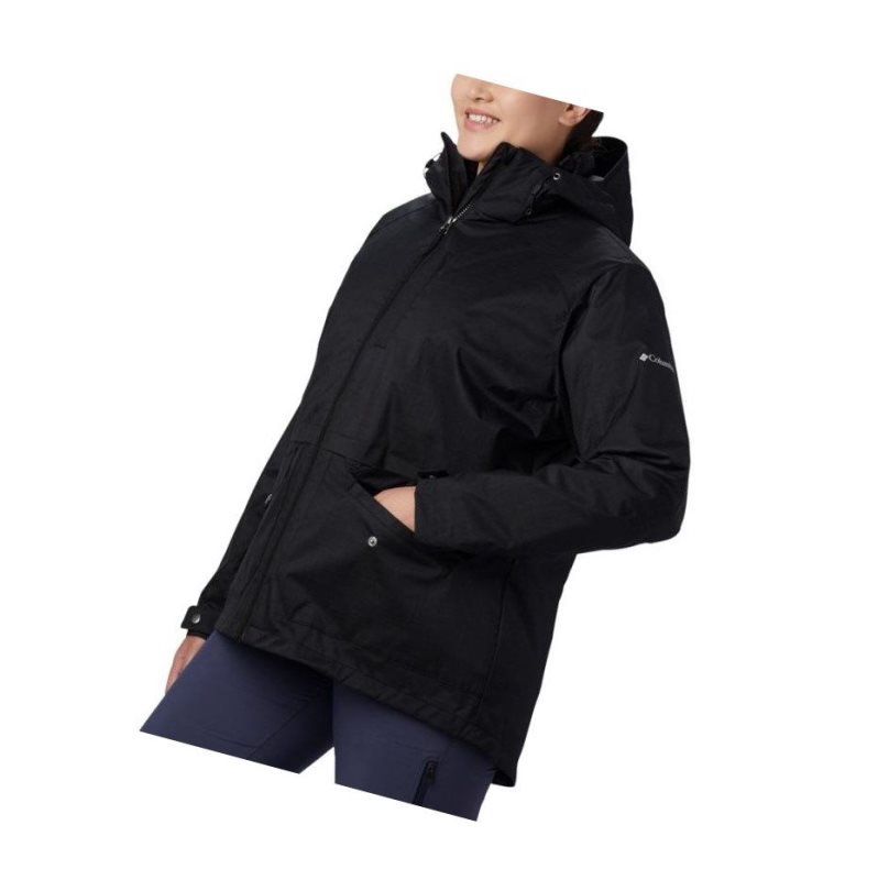 Columbia Mount Erie Interchange Plus Size Mont Kadın Siyah | 43826-PZKT