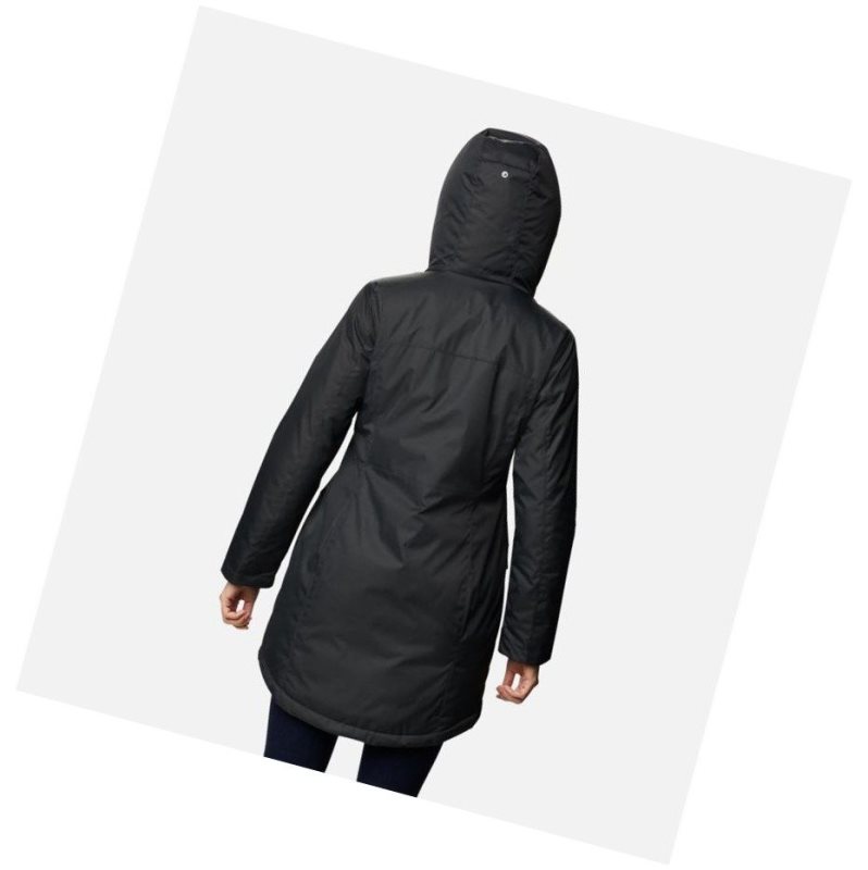 Columbia Mountain City Long Mont Kadın Siyah | 23718-LCFH
