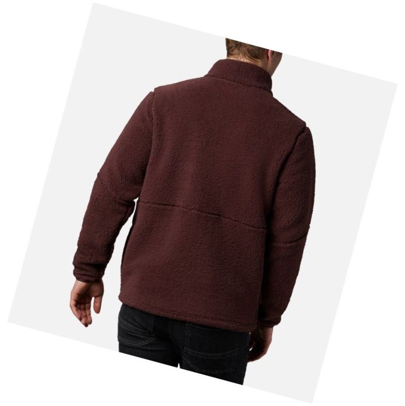 Columbia Mountainside Heavyweight Sherpa Fleece Mont Erkek Kırmızı Siyah | 36581-YDEM
