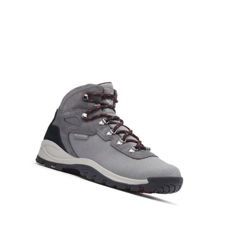 Columbia Newton Ridge Canvas Waterproof Wide Yürüyüş Botu Erkek Titanyum Kırmızı | 59430-QMBW