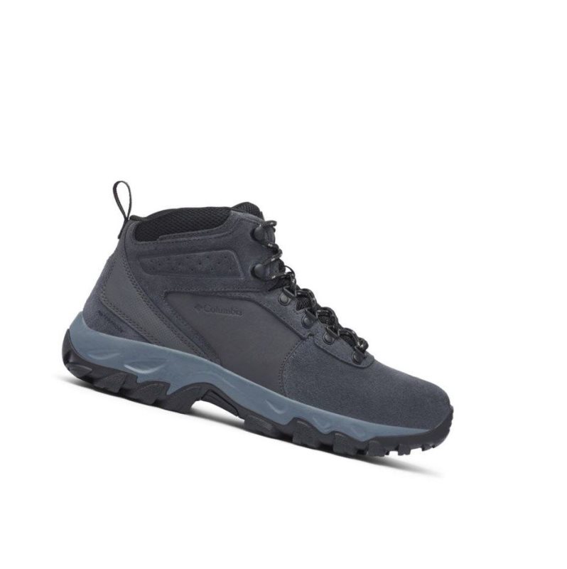 Columbia Newton Ridge Plus II Suede Waterproof Wide Yürüyüş Botu Erkek Koyu Gri Siyah | 32651-RCFM
