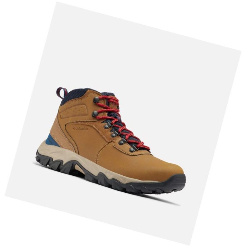 Columbia Newton Ridge Plus II Waterproof Wide Yürüyüş Botu Erkek Açık Kahverengi Kırmızı | 72063-DTFB