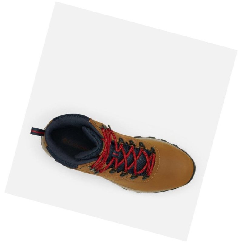 Columbia Newton Ridge Plus II Waterproof Wide Yürüyüş Botu Erkek Açık Kahverengi Kırmızı | 72063-DTFB