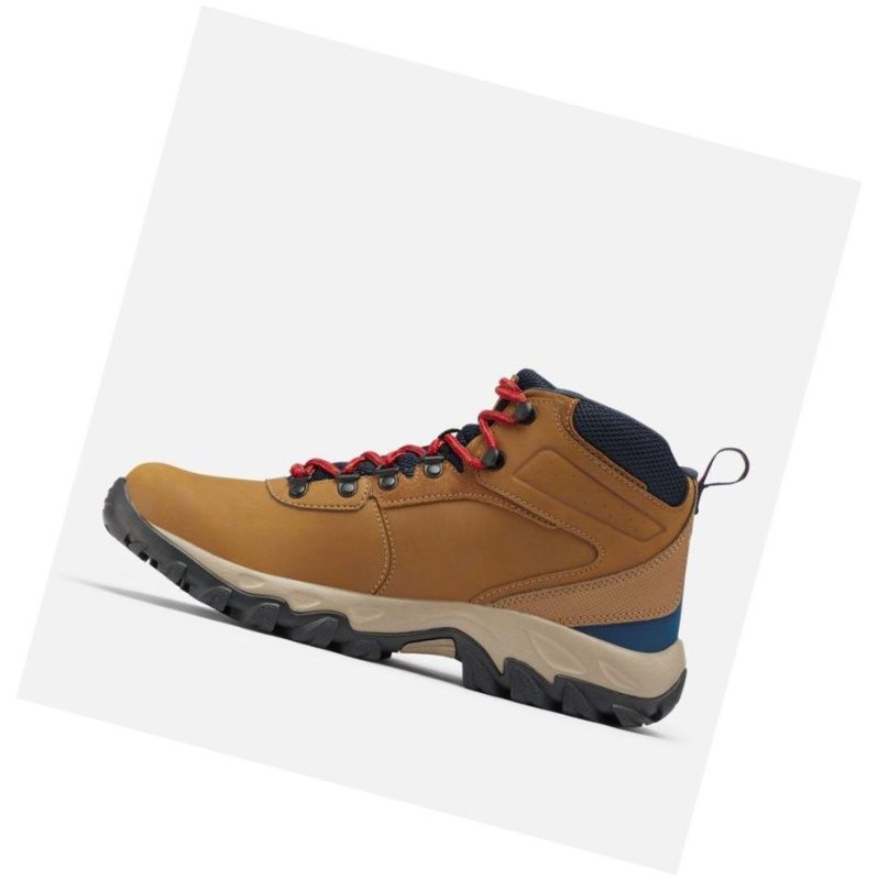 Columbia Newton Ridge Plus II Waterproof Wide Yürüyüş Botu Erkek Açık Kahverengi Kırmızı | 72063-DTFB