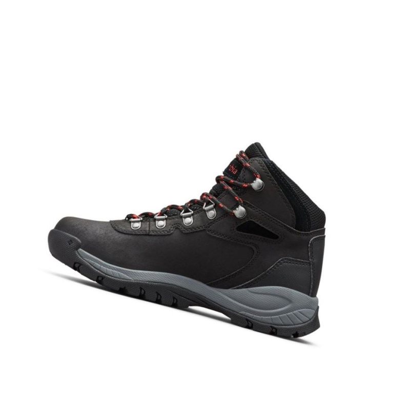 Columbia Newton Ridge Plus Waterproof Wide Yürüyüş Botu Kadın Siyah Kırmızı | 05167-HVBW