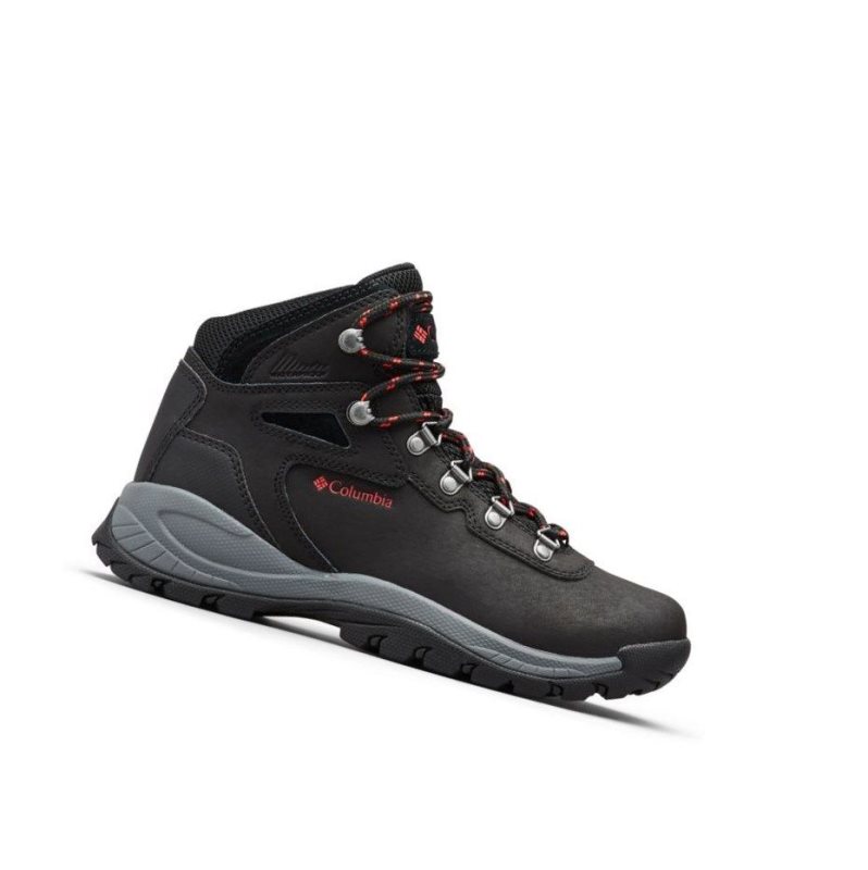 Columbia Newton Ridge Plus Waterproof Wide Yürüyüş Botu Kadın Siyah Kırmızı | 05167-HVBW