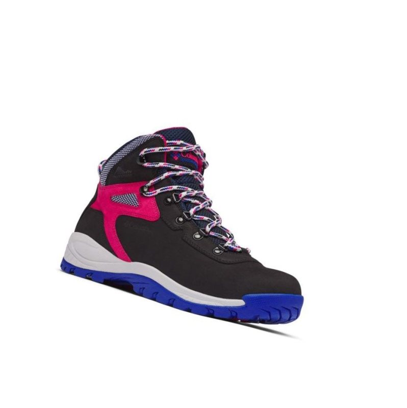 Columbia Newton Ridge Waterproof - Icons Yürüyüş Botu Kadın Siyah Pembe | 64570-WCNQ
