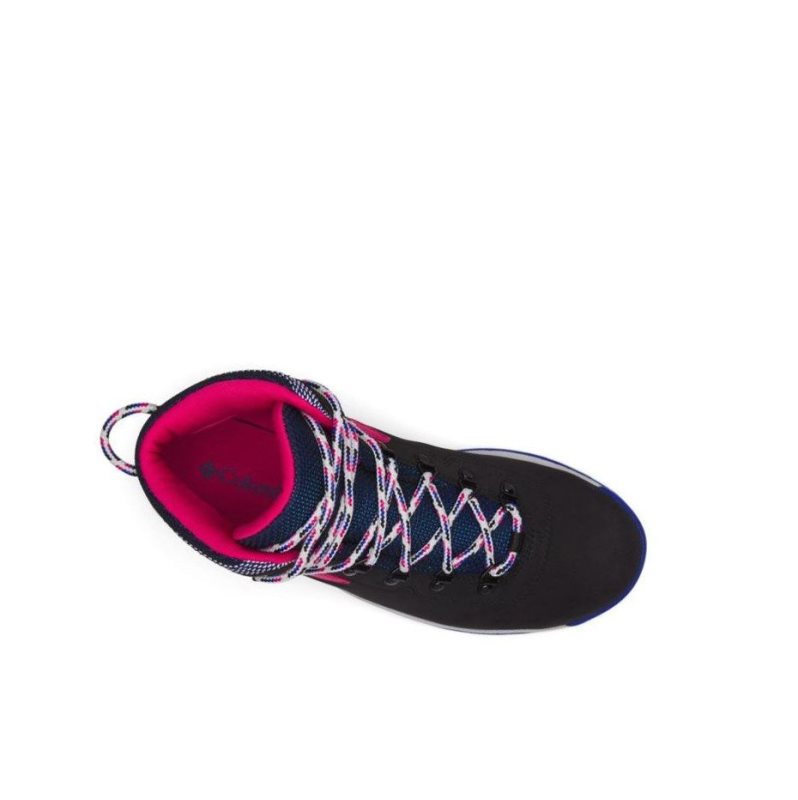 Columbia Newton Ridge Waterproof - Icons Yürüyüş Botu Kadın Siyah Pembe | 64570-WCNQ