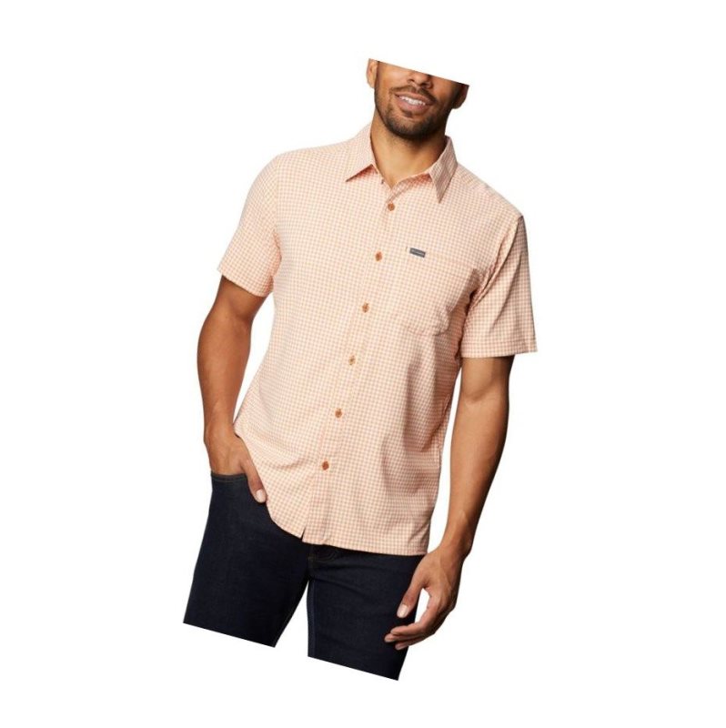 Columbia No Way Out Short Sleeve Gömlek Erkek Açık Bakır | 57601-FZDQ