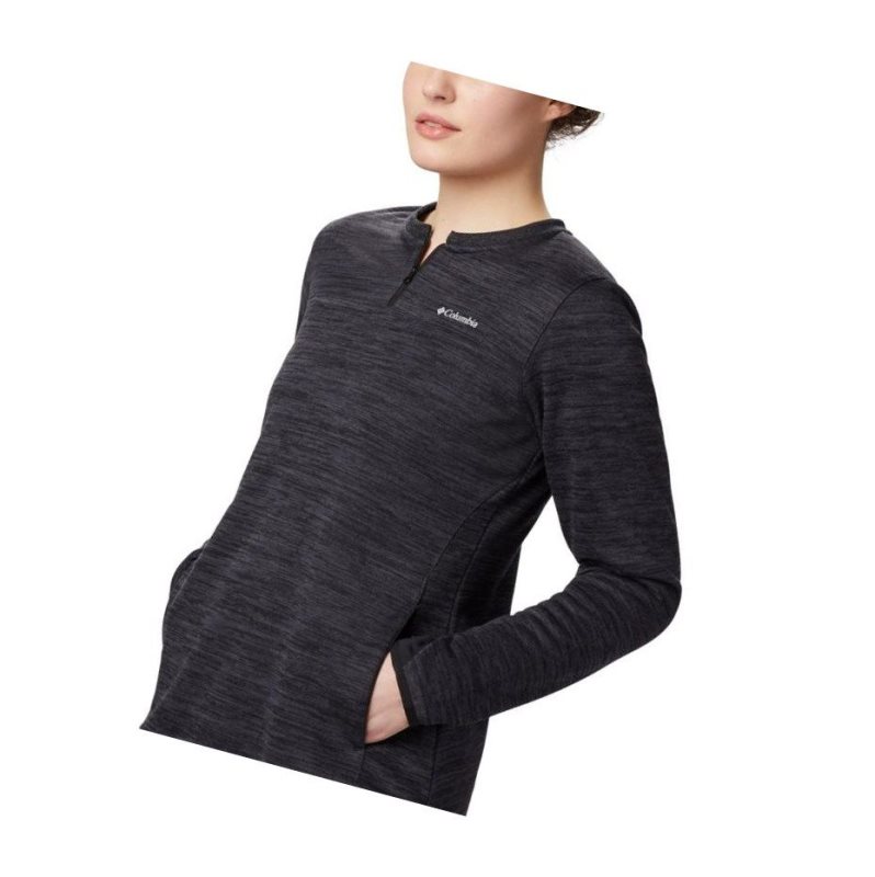 Columbia Northern Comfort Midlayer Sweatshirt Kadın Siyah | 45108-FEWM