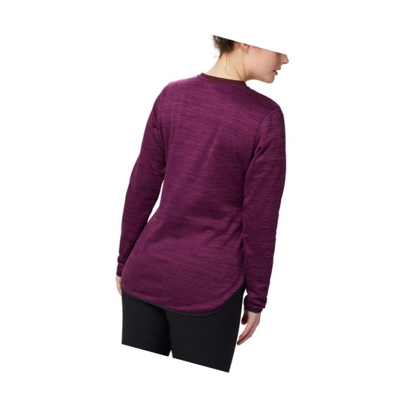 Columbia Northern Comfort Midlayer Sweatshirt Kadın Mor | 92346-NXFP