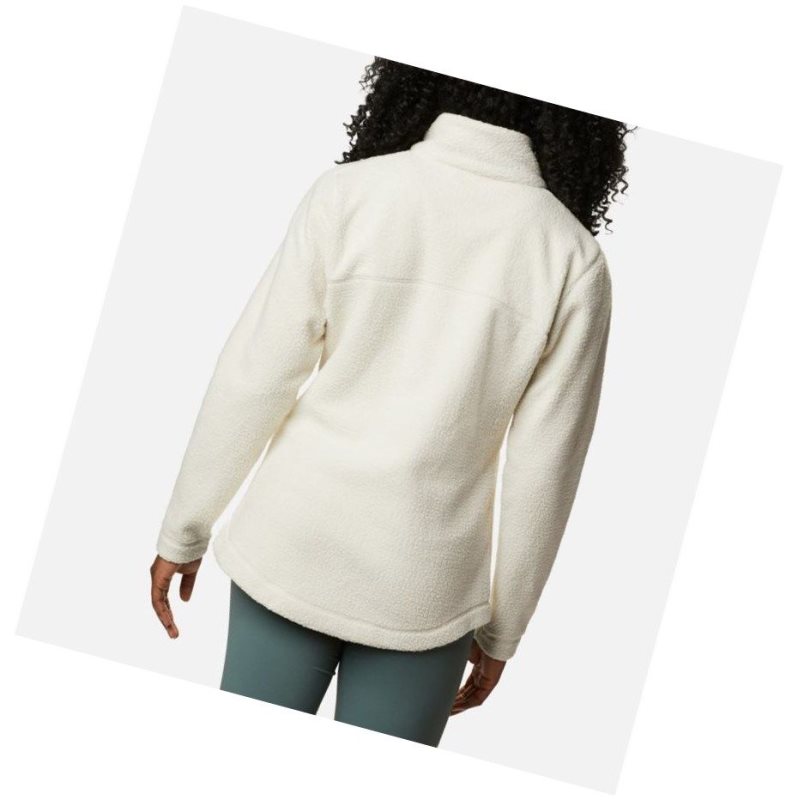 Columbia Northern Reach Full Zip Sherpa Fleece Mont Kadın Krema | 96715-FLHO