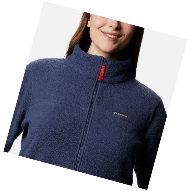 Columbia Northern Reach Full Zip Sherpa Fleece Plus Size Mont Kadın Lacivert | 20946-BHET