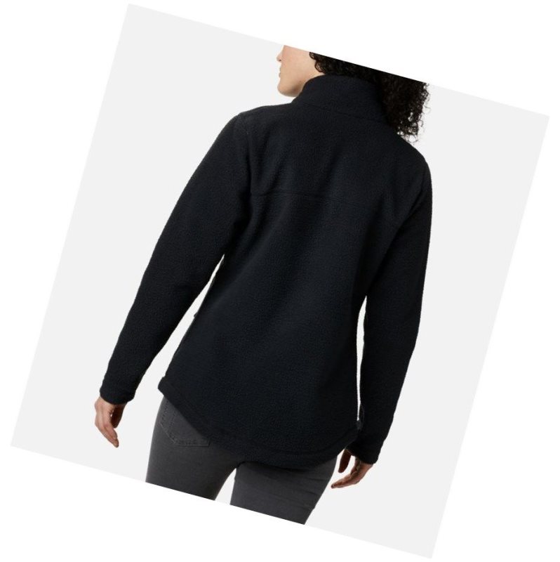 Columbia Northern Reach Full Zip Sherpa Fleece Mont Kadın Siyah | 07369-IJOA
