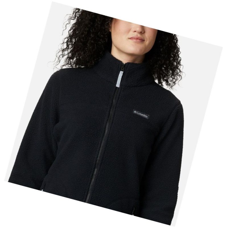 Columbia Northern Reach Full Zip Sherpa Fleece Mont Kadın Siyah | 07369-IJOA