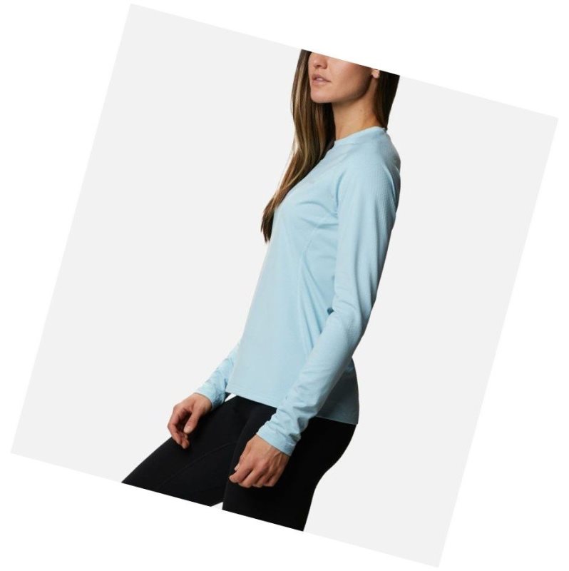 Columbia Omni-Heat 3D Knit Crew II Baselayer Sweatshirt Kadın Mavi | 16253-UXLM