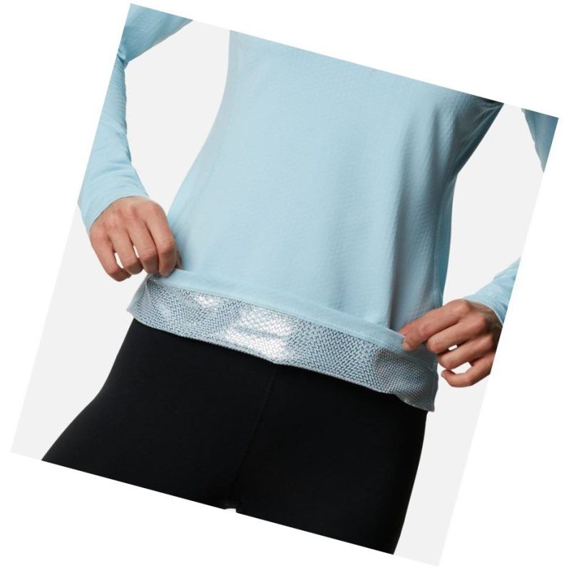 Columbia Omni-Heat 3D Knit Crew II Baselayer Sweatshirt Kadın Mavi | 16253-UXLM