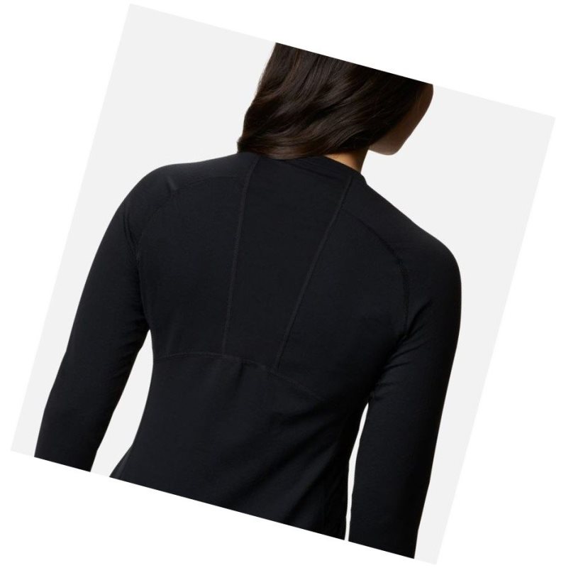Columbia Omni-Heat 3D Knit Crew II Baselayer Sweatshirt Kadın Siyah | 05698-XHLS