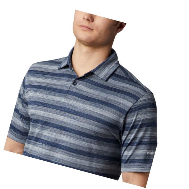 Columbia Omni-Wick Chatter Polo Gömlek Erkek Lacivert | 30561-FHYX