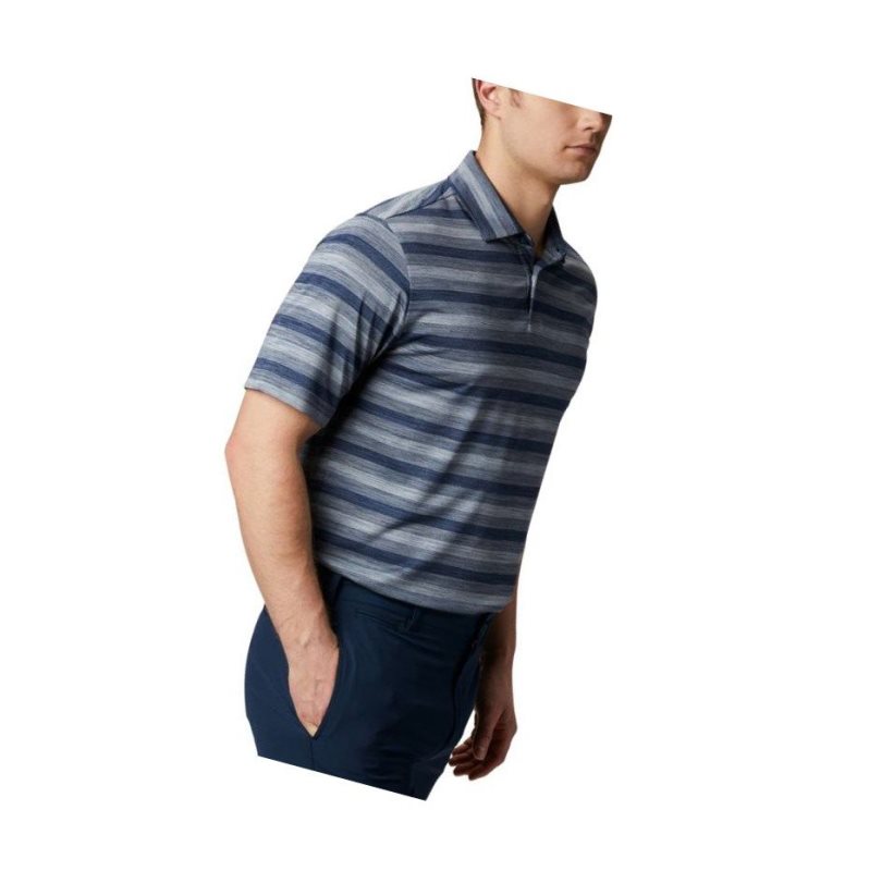 Columbia Omni-Wick Chatter Polo Gömlek Erkek Lacivert | 30561-FHYX