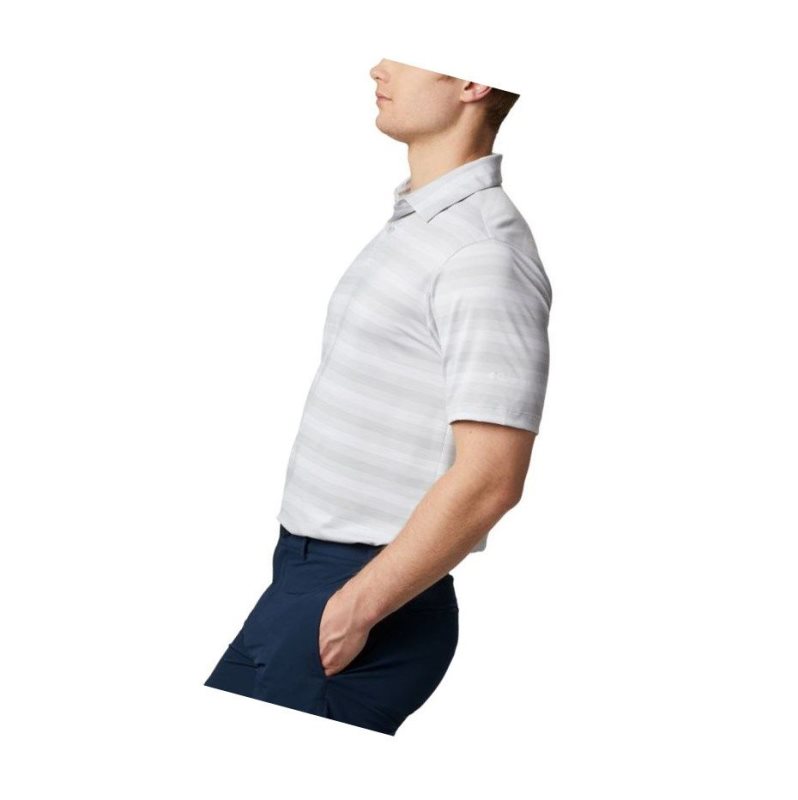 Columbia Omni-Wick Chatter Polo Gömlek Erkek Gri | 09534-BJDC