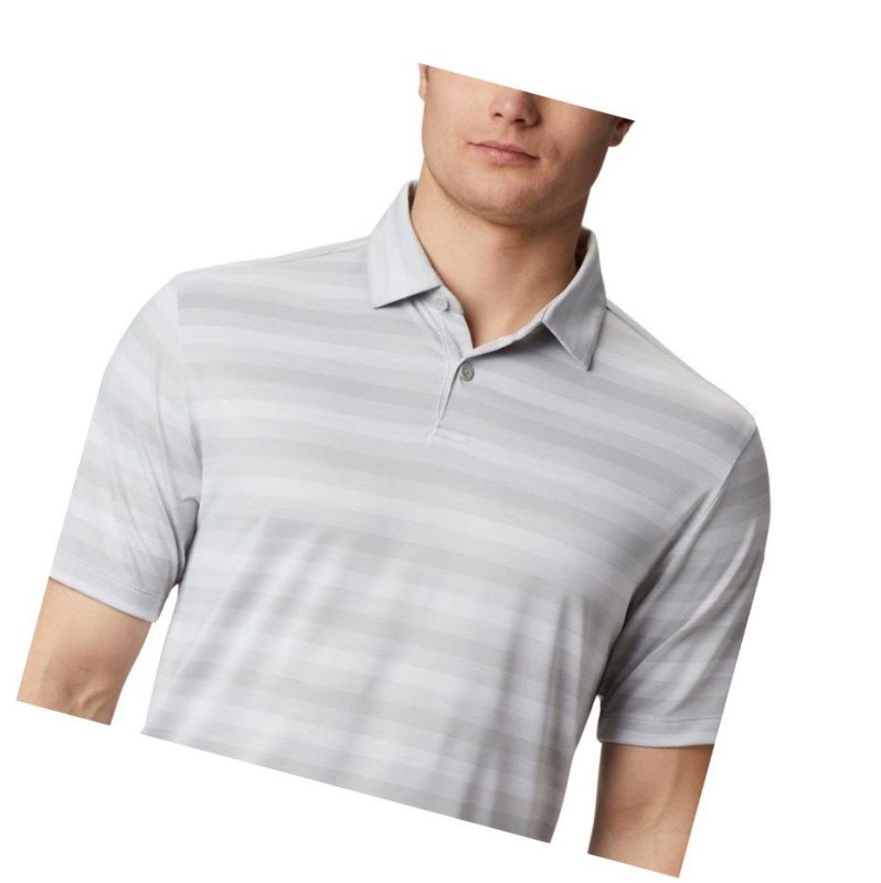 Columbia Omni-Wick Chatter Polo Gömlek Erkek Gri | 09534-BJDC