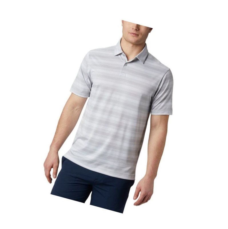 Columbia Omni-Wick Chatter Polo Gömlek Erkek Gri | 09534-BJDC